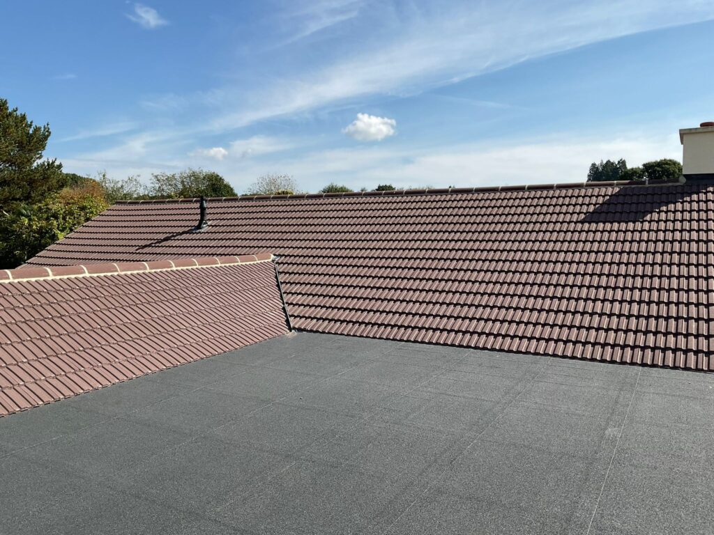 This is a photo of a roof which has just been repaired works carried out by LS Roofing Henley-on-Thames